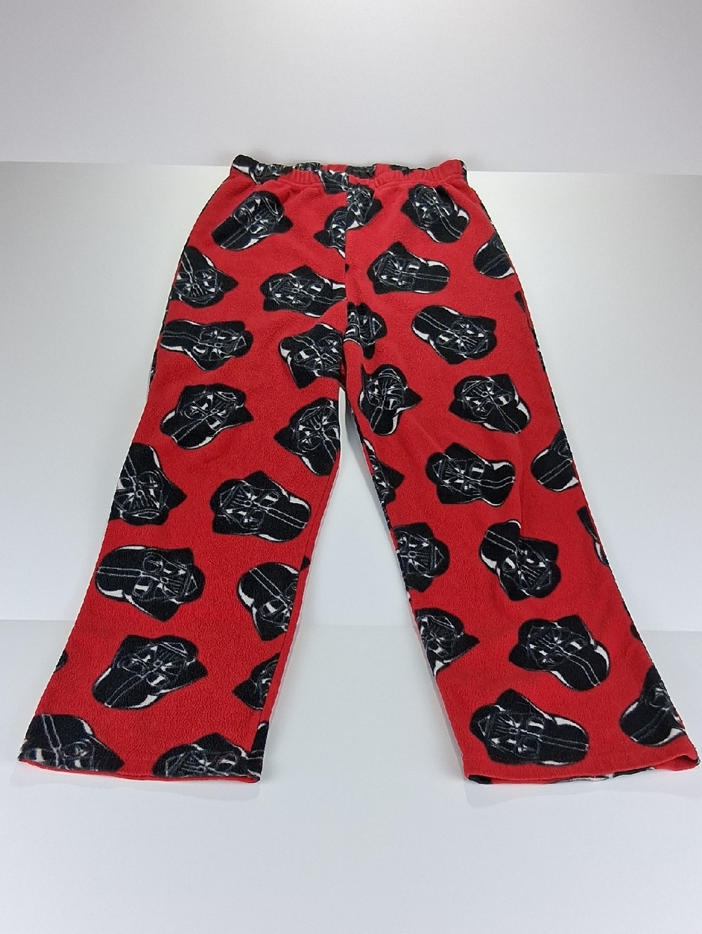 Boys Star Wars Pajama Pants Size 10 Red Darth Vader Print Kids Fleece